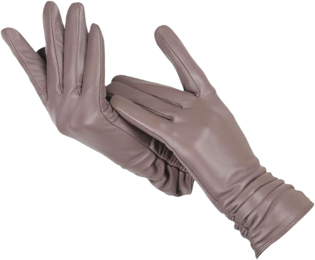 Plush Timeless Women Leather Gloves - Tailored Wool Lined