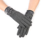 Women’s Insulating Gloves - Fitted Faux Fur Cuff, Cashmere