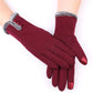 Women’s Insulating Gloves - Fitted Faux Fur Cuff, Cashmere