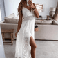 Elegant Boho Womens Dress in Soft Cotton, Knee-Length Summer Dress for Casual Outings and Events-2
