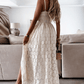 Elegant Boho Womens Dress in Soft Cotton, Knee-Length Summer Dress for Casual Outings and Events-4