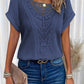 Elegant Knitted Women's Top with Intricate Detailing, Comfortable Fit, and Versatile Style for Casual and Formal Occasions-2