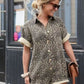 Leopard Print Summer Set for Women, Comfortable Polyester Outfit for Beach and Casual Outings-3