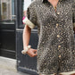 Leopard Print Summer Set for Women, Comfortable Polyester Outfit for Beach and Casual Outings-4