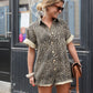 Leopard Print Summer Set for Women, Comfortable Polyester Outfit for Beach and Casual Outings-2