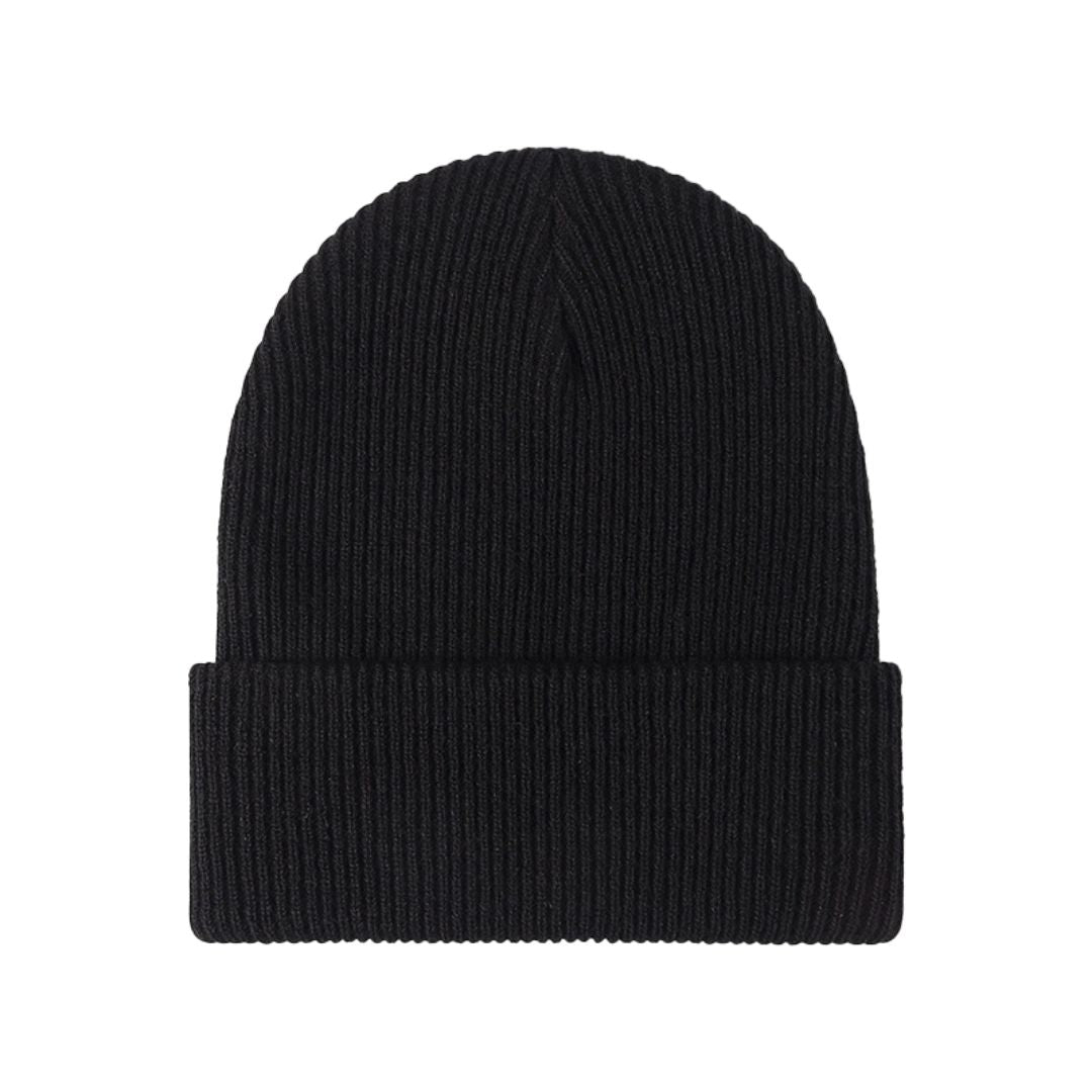 Warm Multi-Use Beanie - Folded Cuff Ribbed Knit, Winter