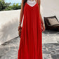 Elegant Women's Strap Dress in Solid Color - Versatile Summer and Formal Dresses for All Occasions-3