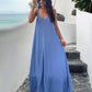 Elegant Women's Strap Dress in Solid Color - Versatile Summer and Formal Dresses for All Occasions-1