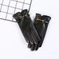 Scalloped Cuff, Lined – Warm Women’s Faux Leather Gloves