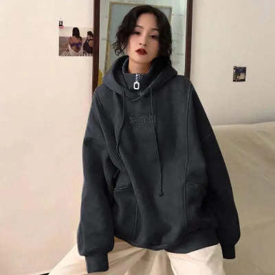 Cozy Oversized Womens Hoodie - Mid Length Fleece Winter