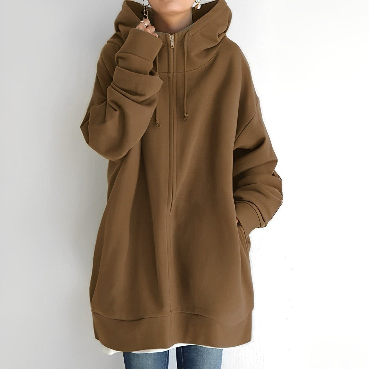 Womens Warm Fleece Hoodie - Oversized, Brushed Fleece