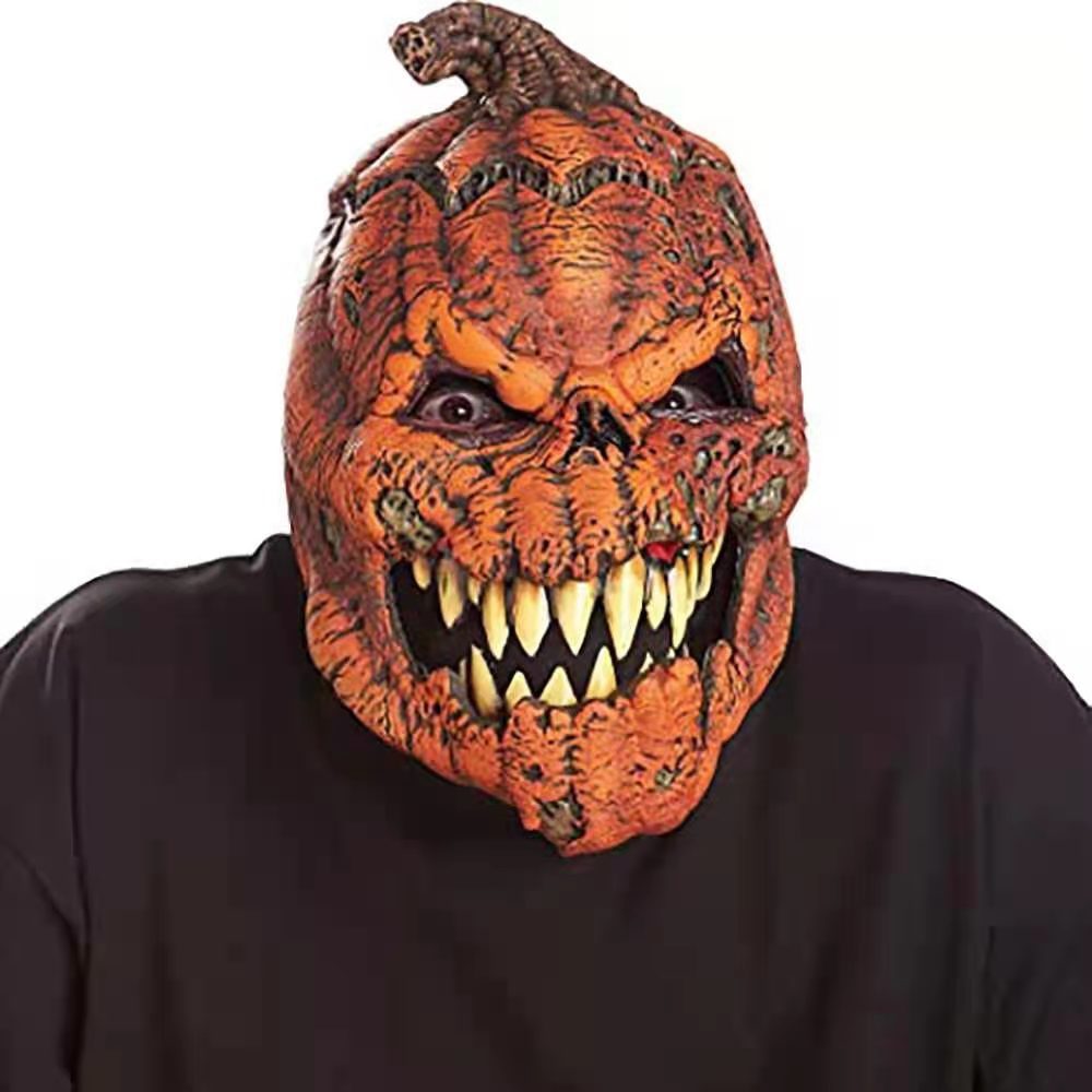 Pumpkin2025 Edition Horror Mask Latex Cosplay Prop Halloween