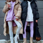Cozy Warm Women's Puffer Coat - Longline, Cotton, Winter