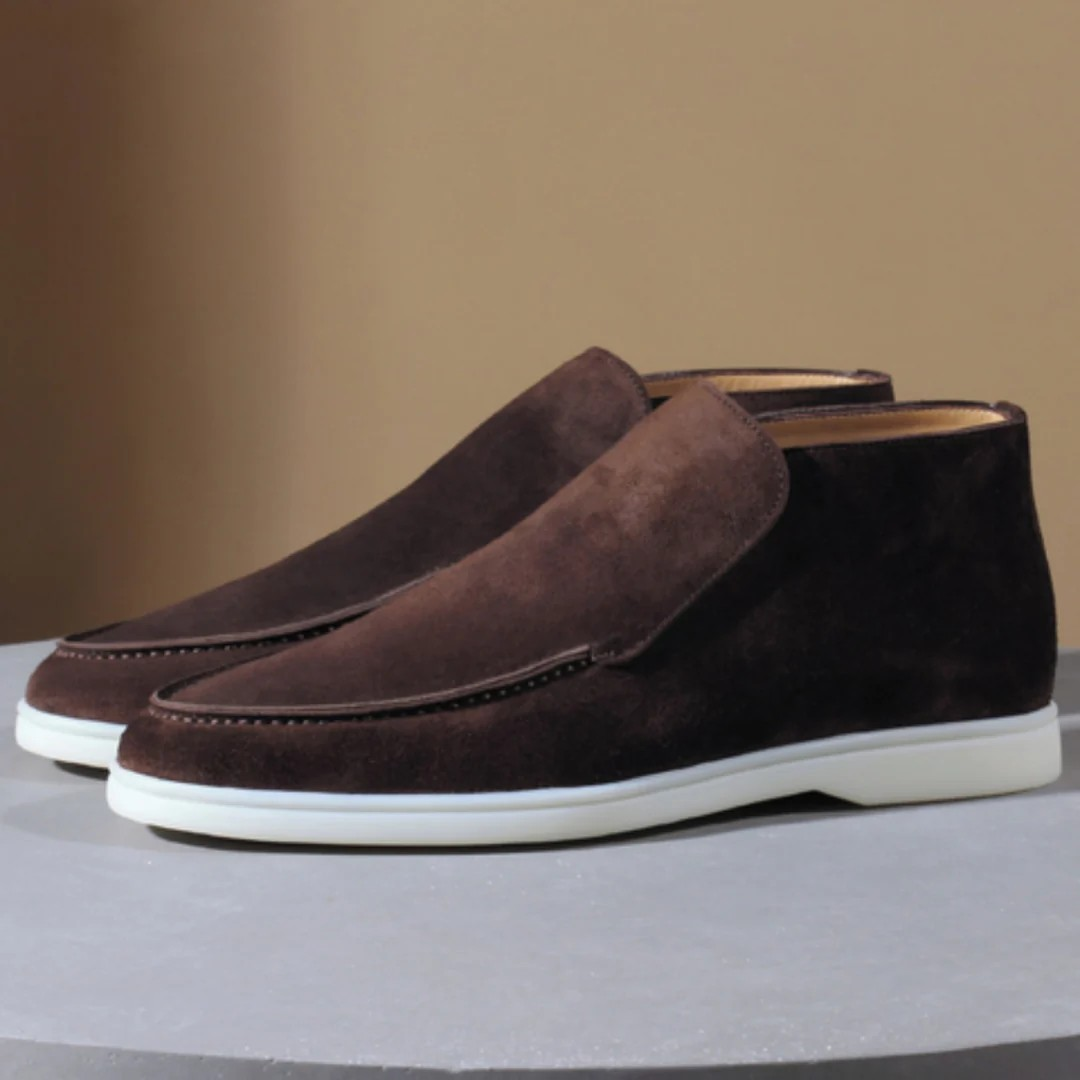 Variant image for Men's Suede Loafers in Black, Comfortable Fit, Timeless Design for All Seasons, Versatile Casual and Formal Style-16