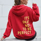 Women’s Oversized Hoodie - Relaxed Back Slogan Cotton Blend
