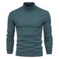 Plush Men's Turtleneck Sweater - Slim Fit Viscose Winter