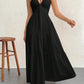 Sleeveless Long Summer Dress, Summer 2026 Trend, Vacation Ready – Backless Halter Suspender Maxi Dress