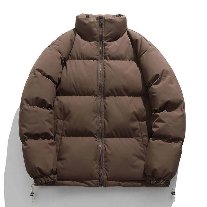 Relaxed Warm Men Down Coat - Boxy Puffer, Polyester, Urban