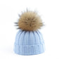 Women's Warm Beanie - Chunky Ribbed, Cotton Blend, Winter