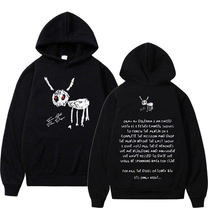 Men's Oversized Hoodie - Relaxed Spandex Blend, Streetwear