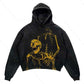 Relaxed Warm Hoodie - Cropped Pullover Polyester Streetwear