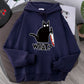 Men’s Oversized Hoodie - Graphic Pullover, Wool Lined Casual