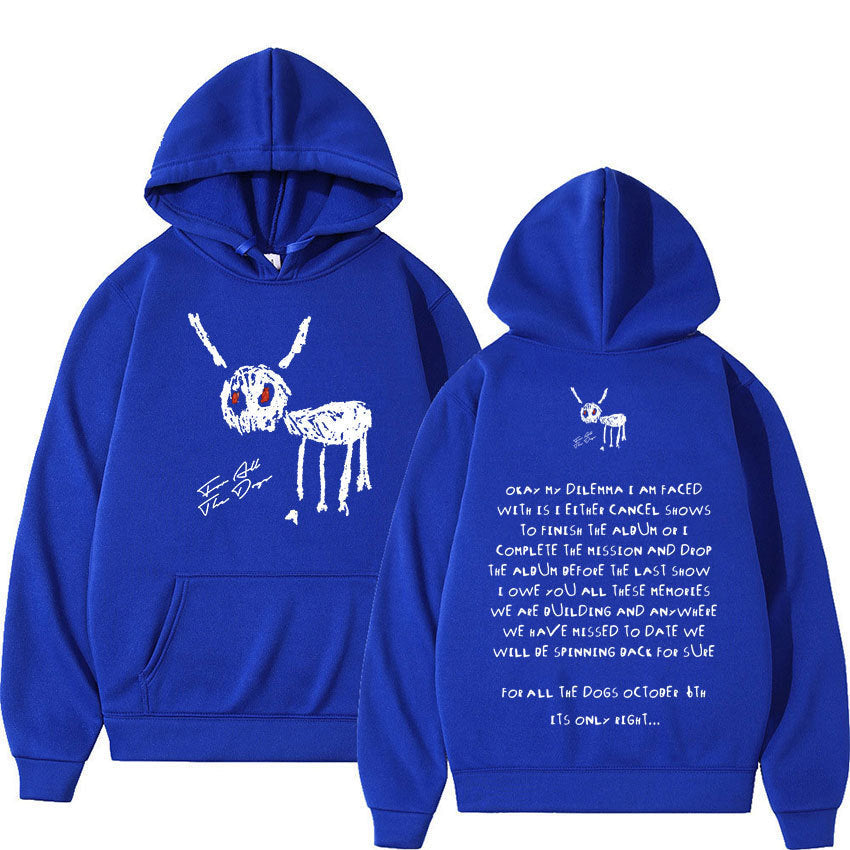 Men's Oversized Hoodie - Relaxed Spandex Blend, Streetwear