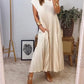 Elegant Sleeveless Pleated Womens Dress in Solid Color - Versatile Summer Wedding Guest or Cocktail Formal Dress-1