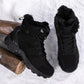 Men's Insulating Snow Boots - Mid Tube, Cowhide, Winter