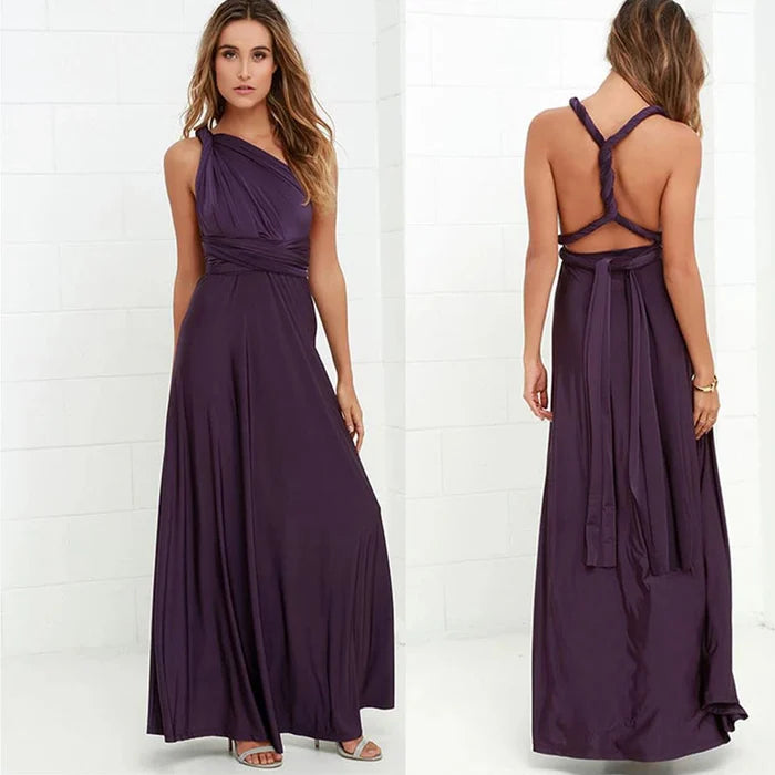 Variant image for Chic Women's Wrap Dress with Elastic Waist, Soft Breathable Fabric, Versatile Summer and Formal Style-19