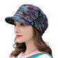 Textured Warm Women’s Winter Cap - Short Brim, Cotton Blend