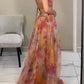 Floral Maxi Dress for Women, Adjustable Back Closure, Summer Wedding Guest Dress, Elegant and Comfortable-6