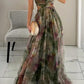 Variant image for Floral Maxi Dress for Women, Adjustable Back Closure, Summer Wedding Guest Dress, Elegant and Comfortable-5