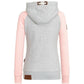 Plush Women’s Hoodie Jacket - Raglan, Cotton, Casual
