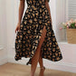 A-Line Floral Summer Dress with Puffed Sleeves for Women - Lightweight Formal Wedding Guest Dresses in Yellow, Green, Pink, Blue-1
