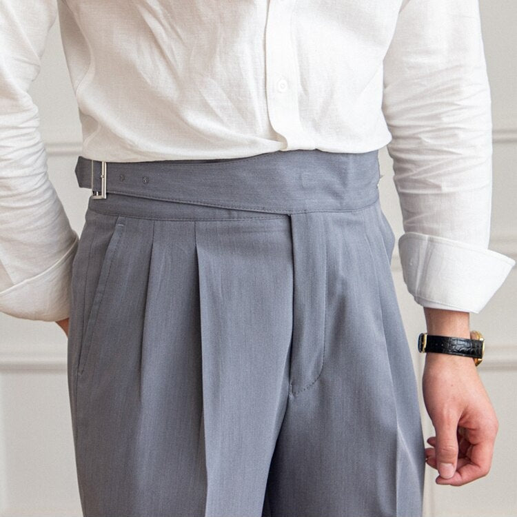 Variant image for Stylish Loop Detail Pants for Modern Silhouette, Comfortable Fit, Versatile for Casual and Semi-Formal Wear-11