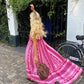 Elegant A-Line White Maxi Dress for Women with Romantic Details - Perfect for Summer Occasions-3