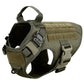 Tactical Dog Harness No-Pull With Front And Back D-Rings Fast-Release Buckles Top Handle Heavy-Duty Training