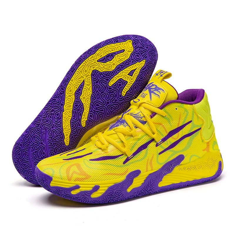 Men's Basketball Shoes, Breathable Fabric, Anti-Slip Sole, Optimal Grip for Indoor and Outdoor Performance-4