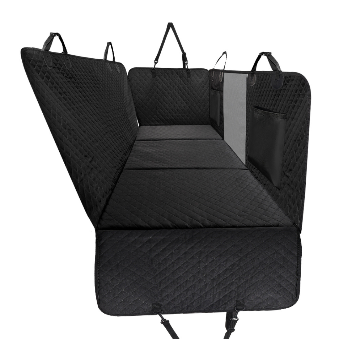 Car Seat Hammock Cover, Water-Resistant Non Slip Backseat Protector With Pockets, Free Safety Belt, Fall 2025 Travel