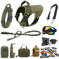Tactical2025 Edition Dog Harness System All-In-One Training Bundle No-Pull Harness MOLLE Pouches Travel Water Bowl Holiday