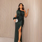 Variant image for Elegant Black Satin Dress with Flattering Cut for Women's Cocktail and Formal Occasions-43