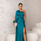 Elegant Black Satin Dress with Flattering Cut for Women's Cocktail and Formal Occasions-1
