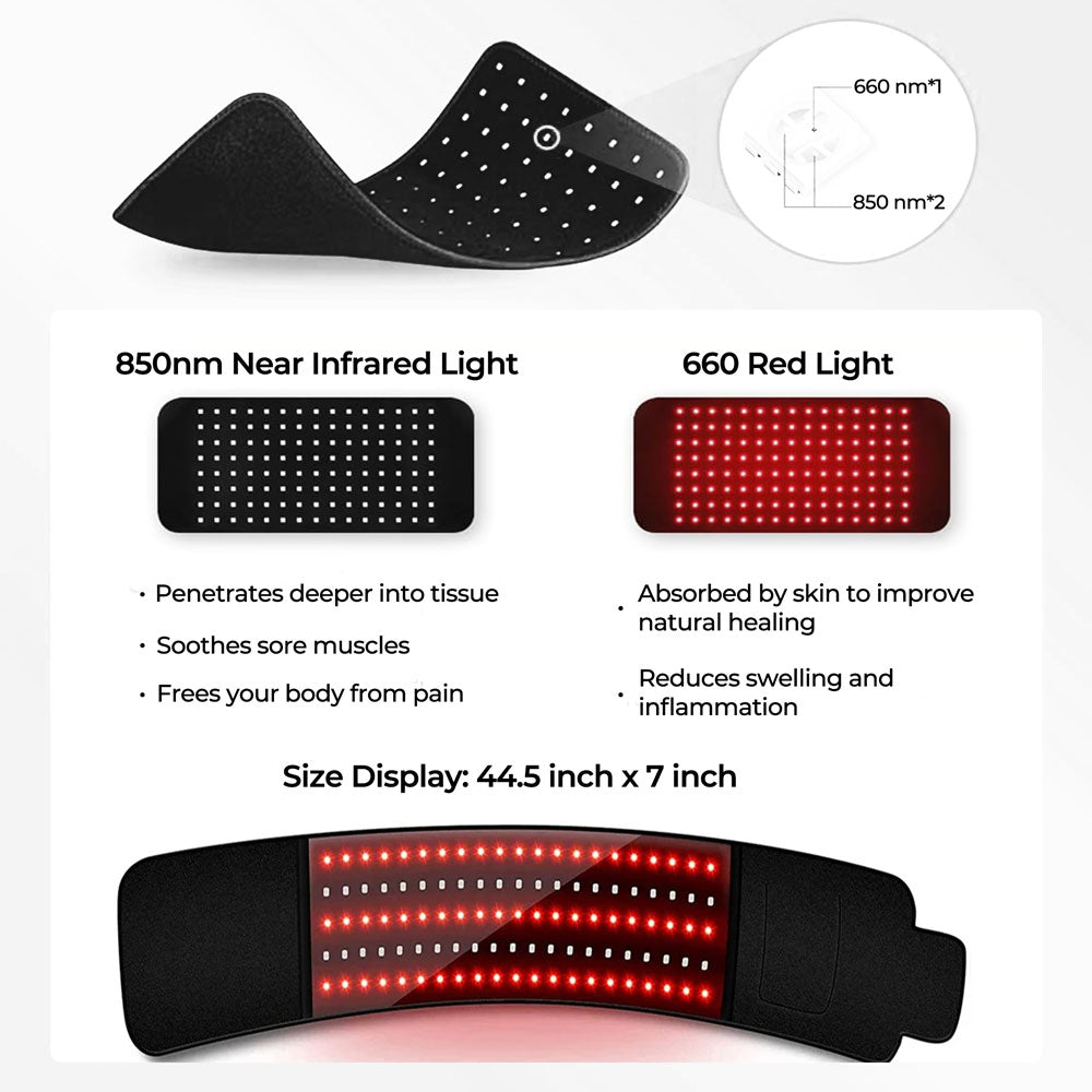 Infrared2025 Edition Light Therapy Belt Travel-Friendly Pain Relief