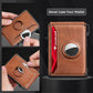 AirTag2025 Edition Wallet Leather Slim RFID Blocking Wallet