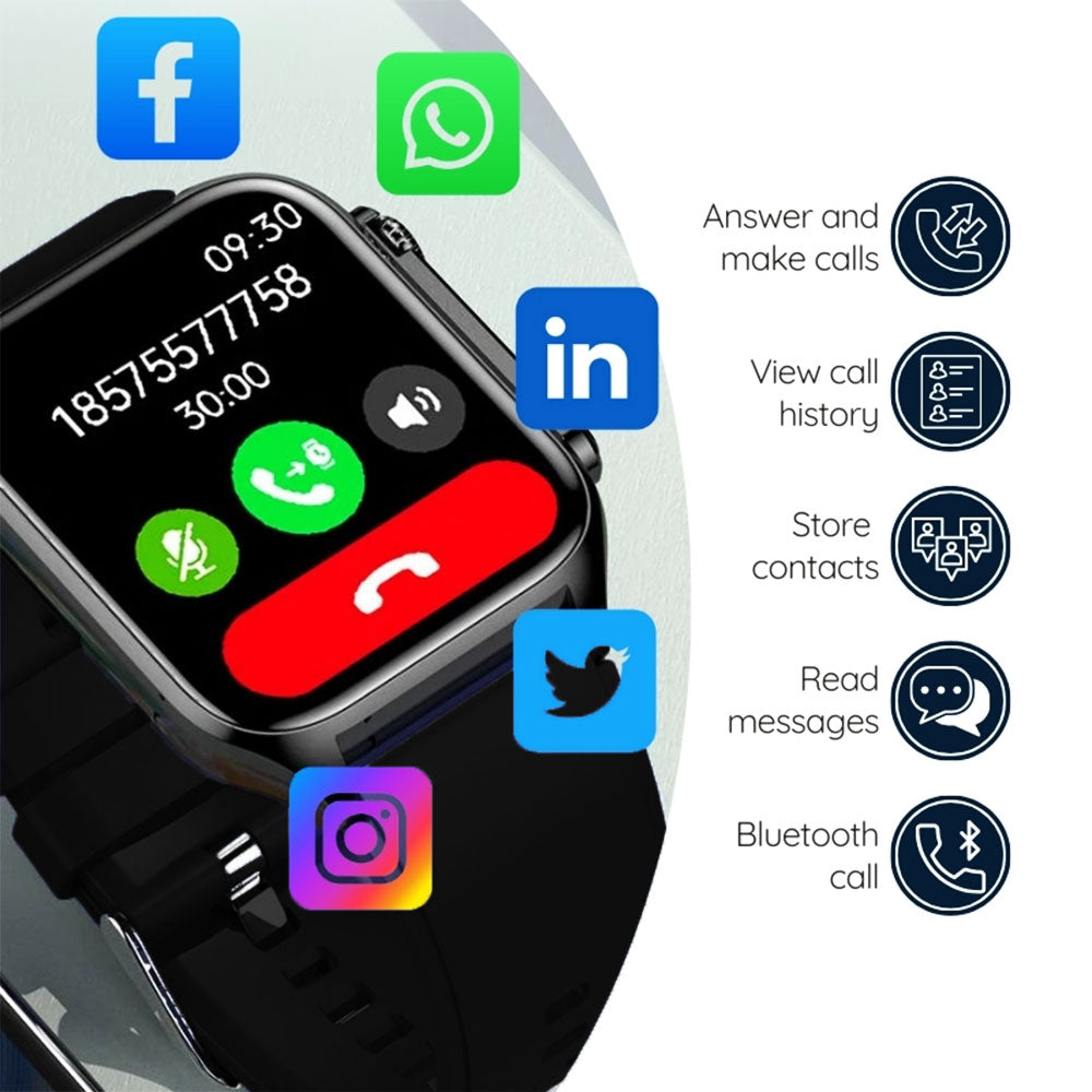 All In One Health Monitoring Smartwatch Sturdy Affordable