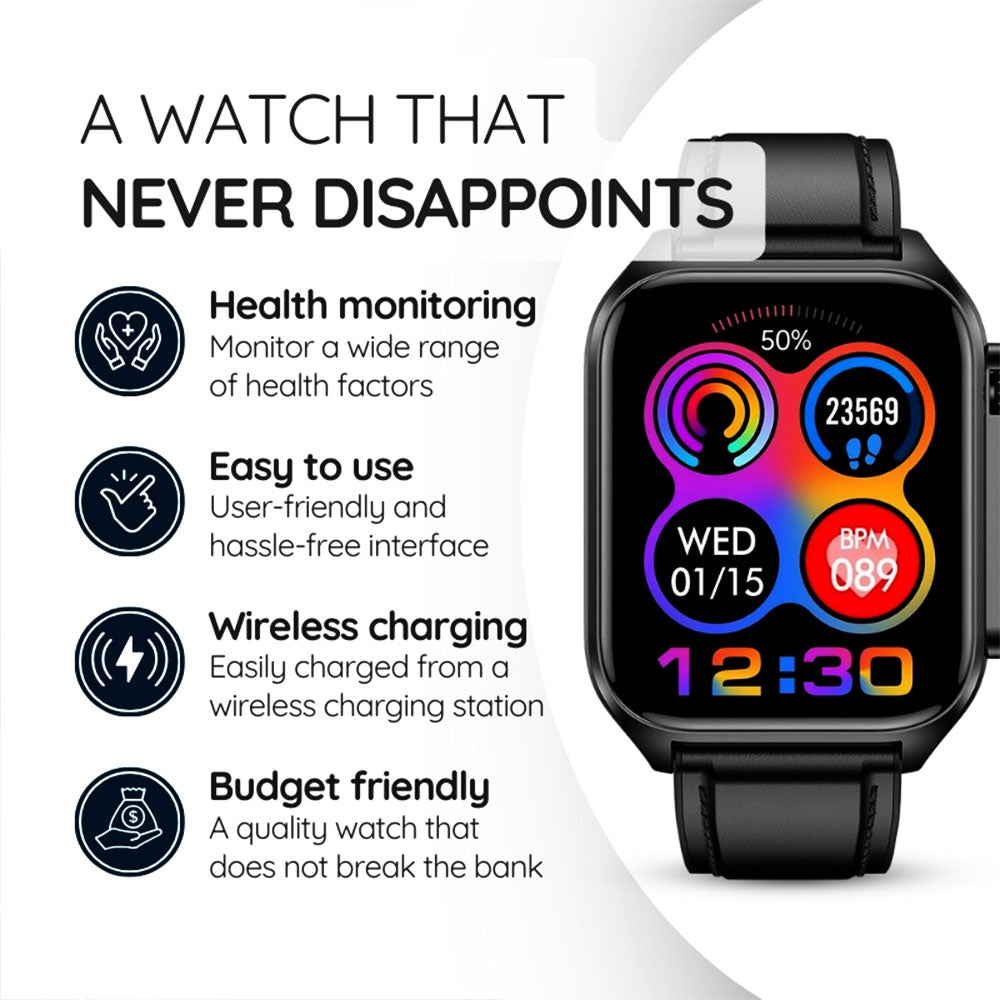 All In One Health Monitoring Smartwatch Sturdy Affordable