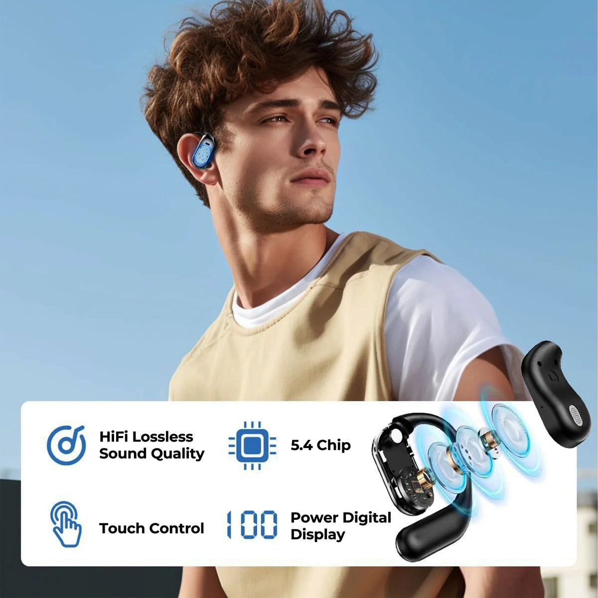 Translation Earbuds 144 Languages Cordless AI Translator