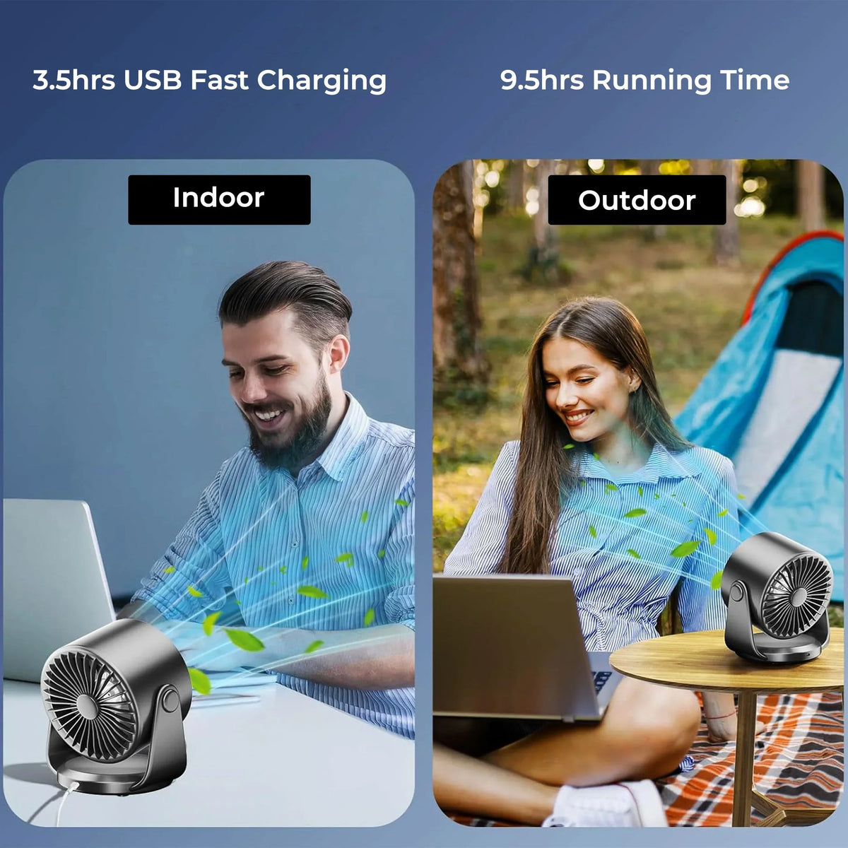 Travel-Friendly Turbo Cool Air Conditioner Foldable Personal