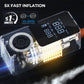 Tire Inflator Travel-Friendly Digital Pump With Auto Shutoff